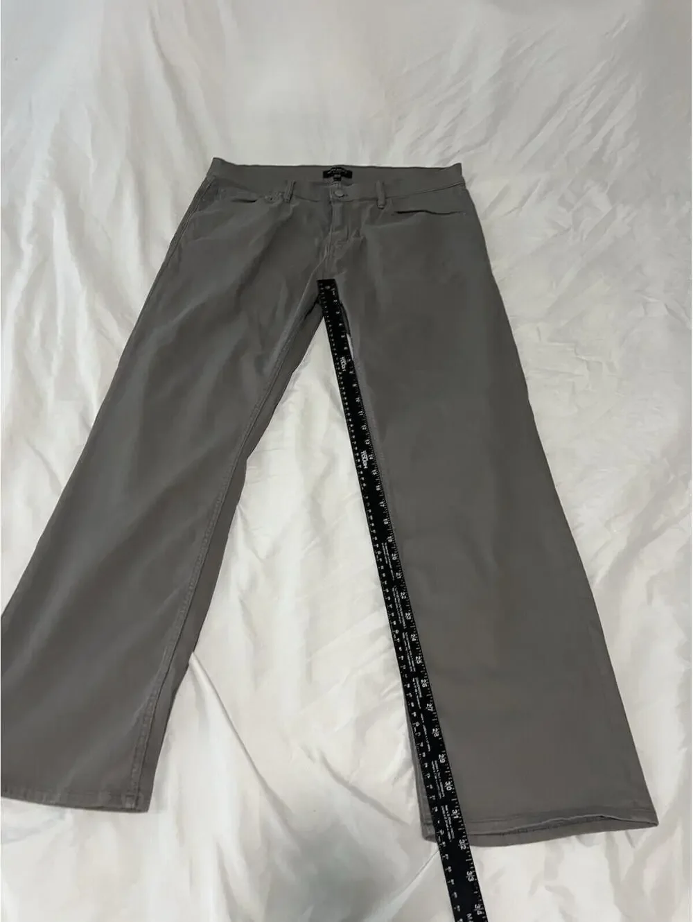 Banana Republic The Traveler Pants Mens 38x32 Gray stretch Slim Fit 132